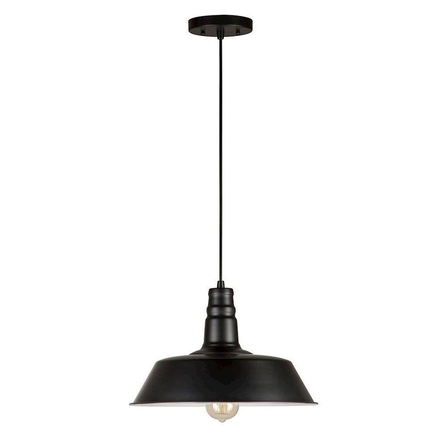 Black Transitional Drum Pendant Light at Lowes.com