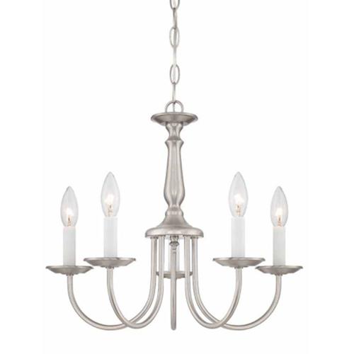 5Light Brushed Nickel Traditional Chandelier in the Chandeliers