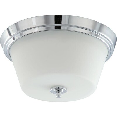 6.25-in Polished Chrome Modern/Contemporary Incandescent Flush Mount Light 6.25-in Polished Chrome Modern/Contemporary Incandescent Flush Mount Light