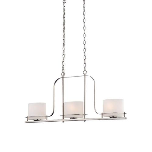 Polished Nickel Transitional Linear Kitchen Island Light in the Pendant ...