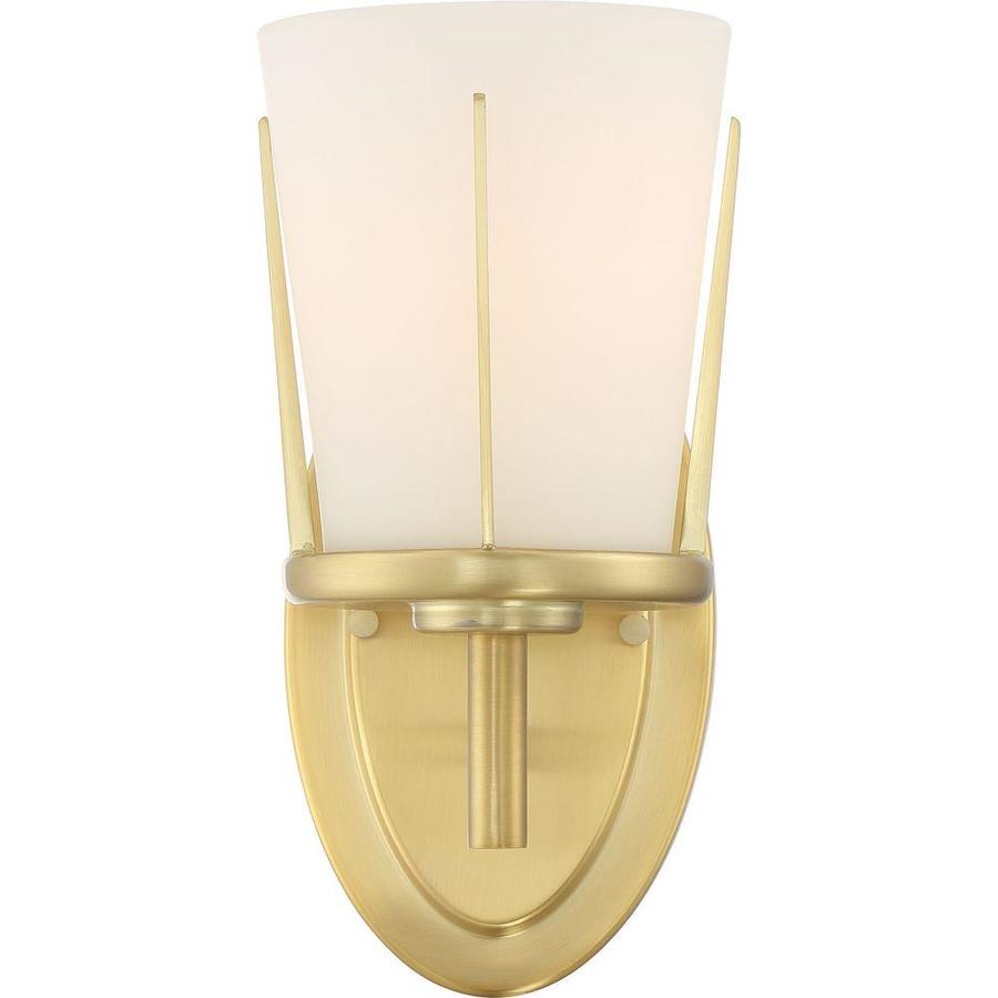 9.75in W 1Light Natural Brass Finish Modern/Contemporary Wall Sconce
