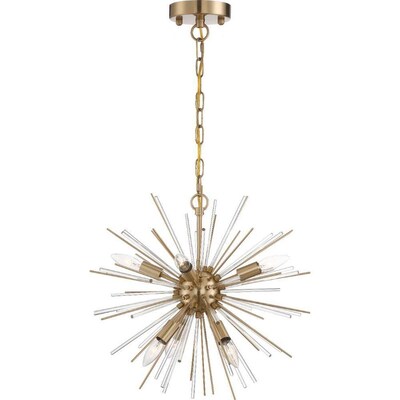 6-Light Vintage Brass Traditional Chandelier 6-Light Vintage Brass Traditional Chandelier