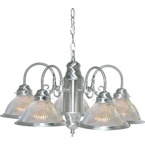 5Light Brushed Nickel Traditional Chandelier in the Chandeliers