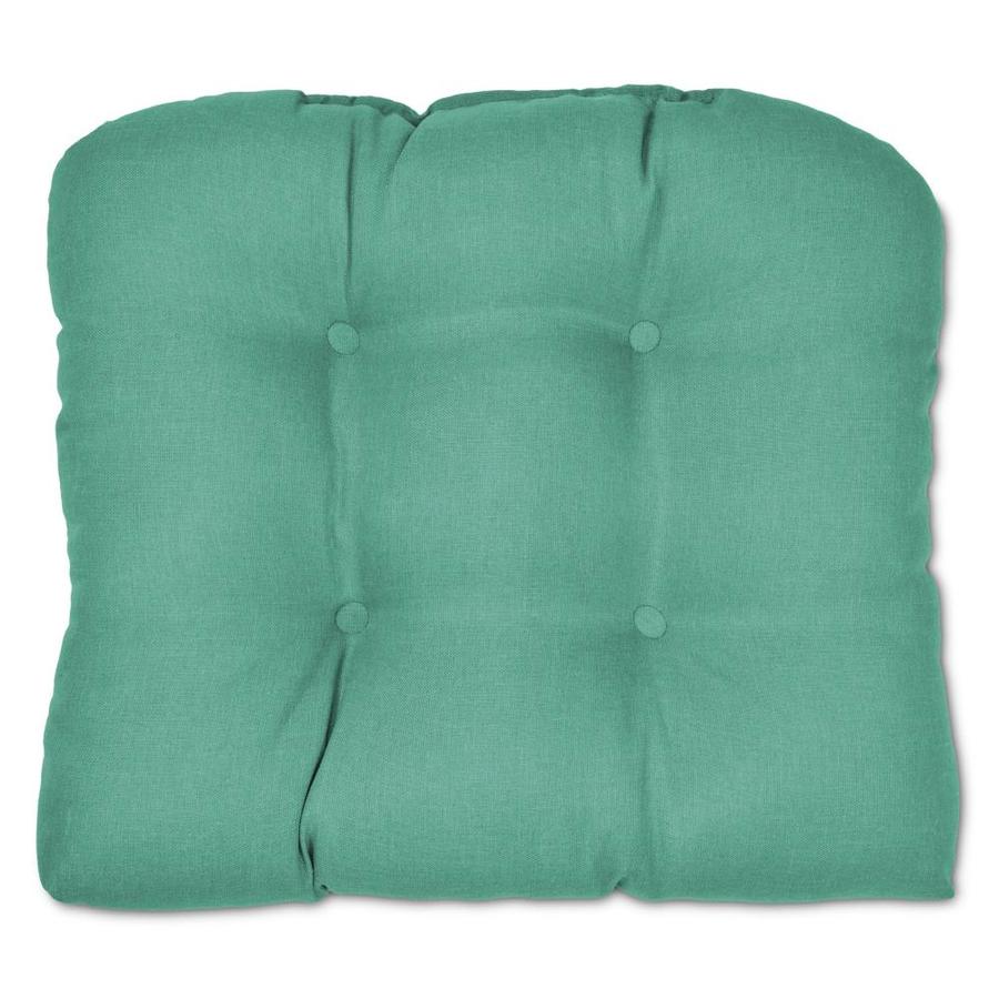 Plantation Patterns Turquoise Seat Pads in the Patio Furniture Cushions