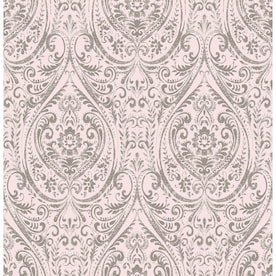 Wander Yellow Damask Wallpaper Kizmet
