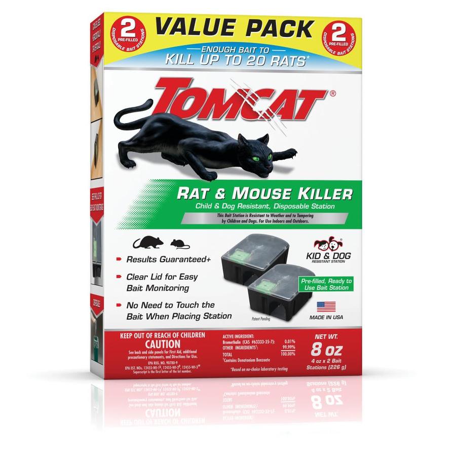 TOMCAT Tomcat Rat and Mouse Killer Disposable Station 2CT in the Animal