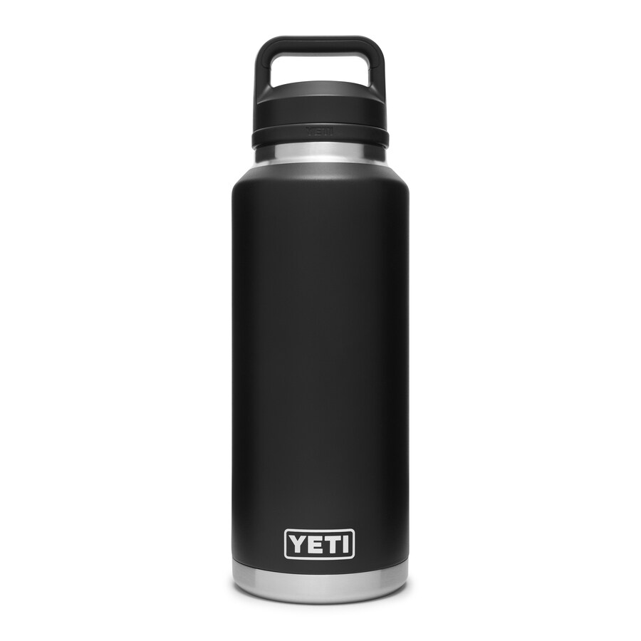 YETI Rambler 46-fl oz Stainless Steel Water Bottle with Chug Cap, Black ...