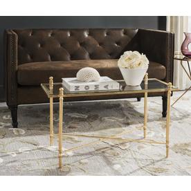 Gold Coffee Tables At Lowes Safavieh Tait Antique Gold Gl Coffee Table