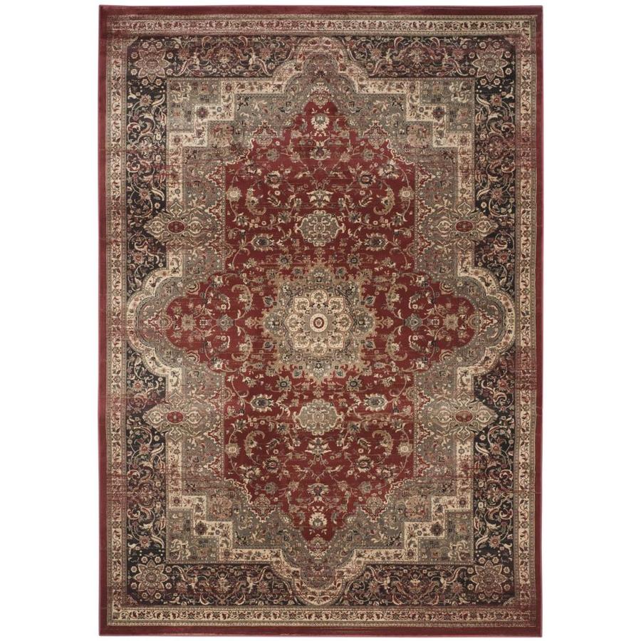 Safavieh Vintage Bijar Rust Black Indoor Distressed Area Rug Safavieh Vintage Bijar Rust Black Indoor Distressed Area Rug Common 9 X 12