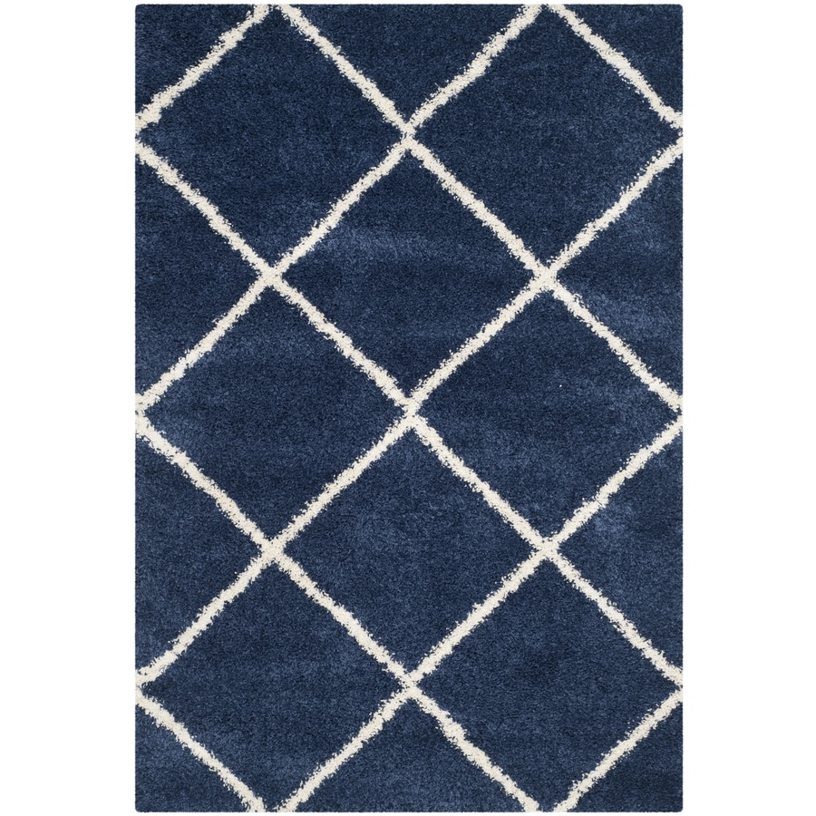 Safavieh Hudson Beckham Navy Ivory Rectangular Indoor