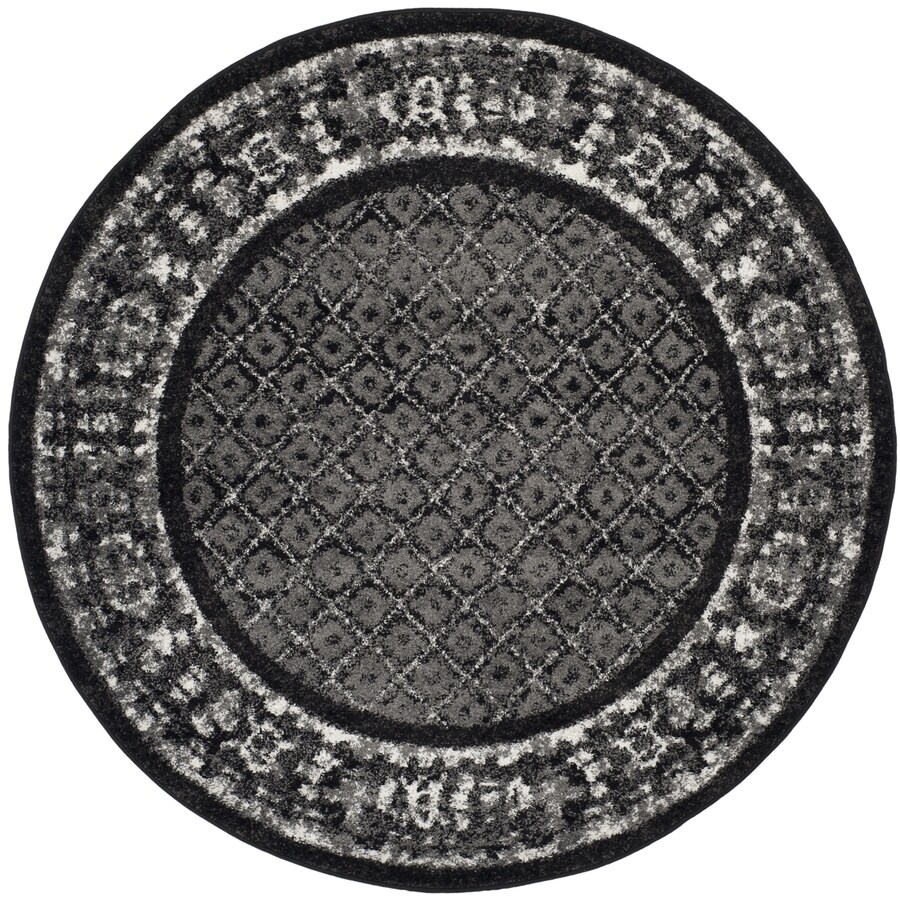Safavieh Adirondack Tabriz Ivory Silver Round Indoor Machine