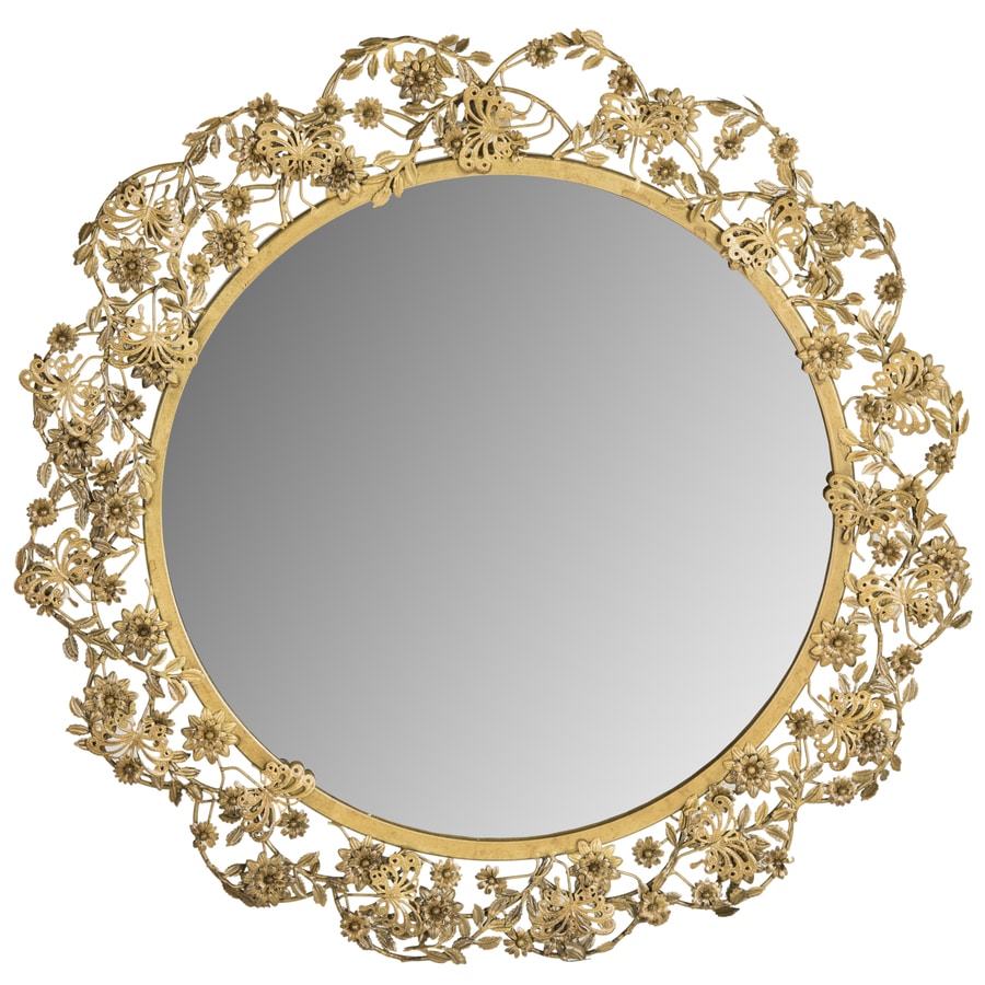 Safavieh Flora 25 In L X W Antique Brass Polished Round Safavieh Flora 25 In L X W Antique Brass Polished Round Wall
