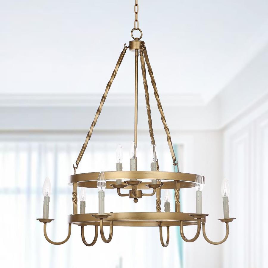 Safavieh Crowley 9-Light Gold Transitional Chandelier in the ...