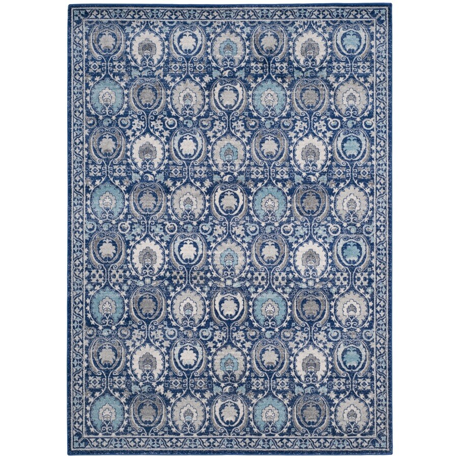 Safavieh Evoke Malaga Blue Ivory Indoor Oriental Area Rug Safavieh Evoke Malaga Blue Ivory Indoor Oriental Area Rug Common 10 X 14