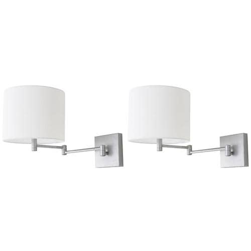 Safavieh Ventura 22 5 In W 2 Light Silver Transitional Wall Sconce In The Wall Sconces Department At Lowes Com