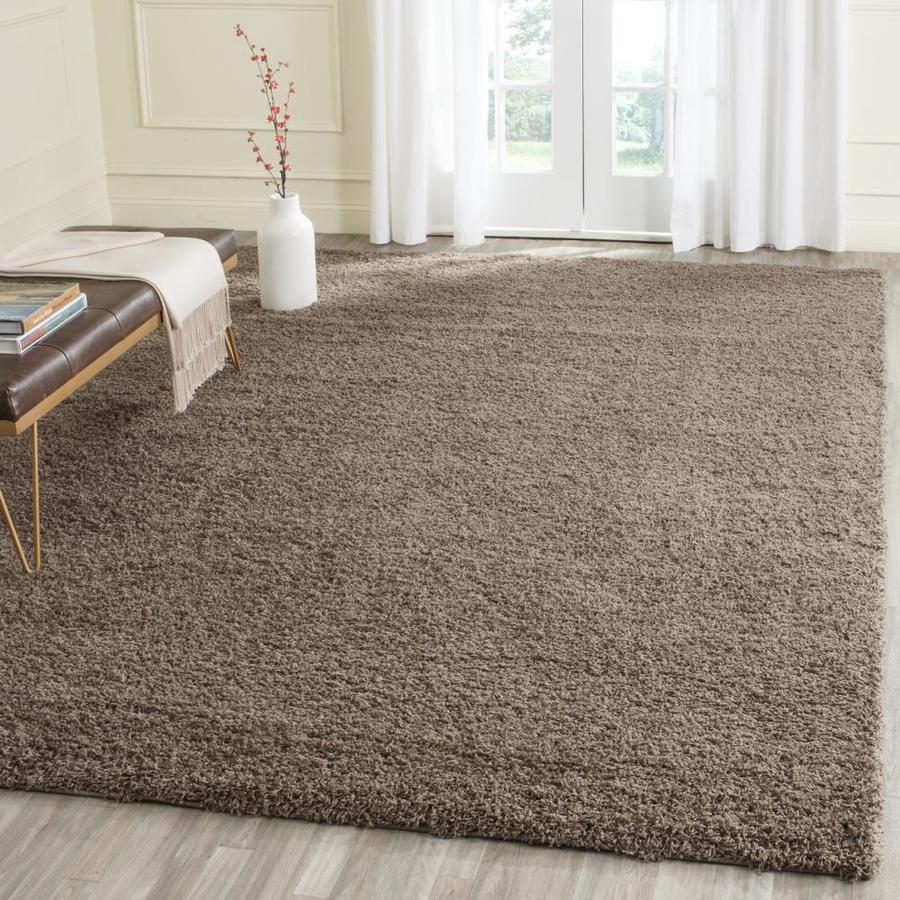 Safavieh Laguna Shag 9 x 12 Taupe Indoor Solid Area Rug in the Rugs ...