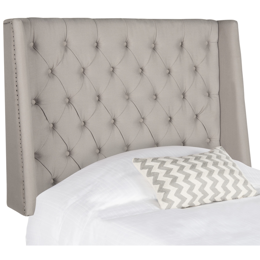 Safavieh London Taupe/Linen Twin Linen Upholstered Headboard at