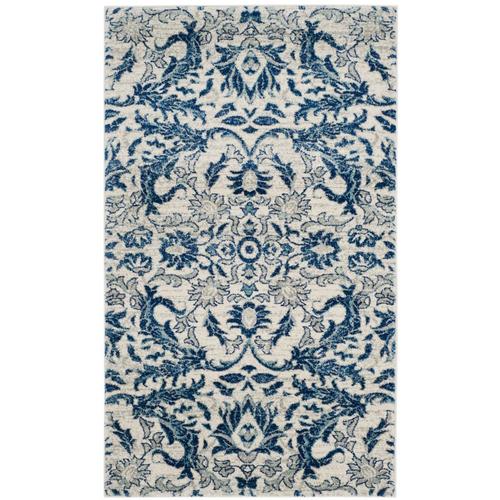 Safavieh Evoke Mac 4 x 6 Ivory/Blue Indoor Floral/Botanical Oriental