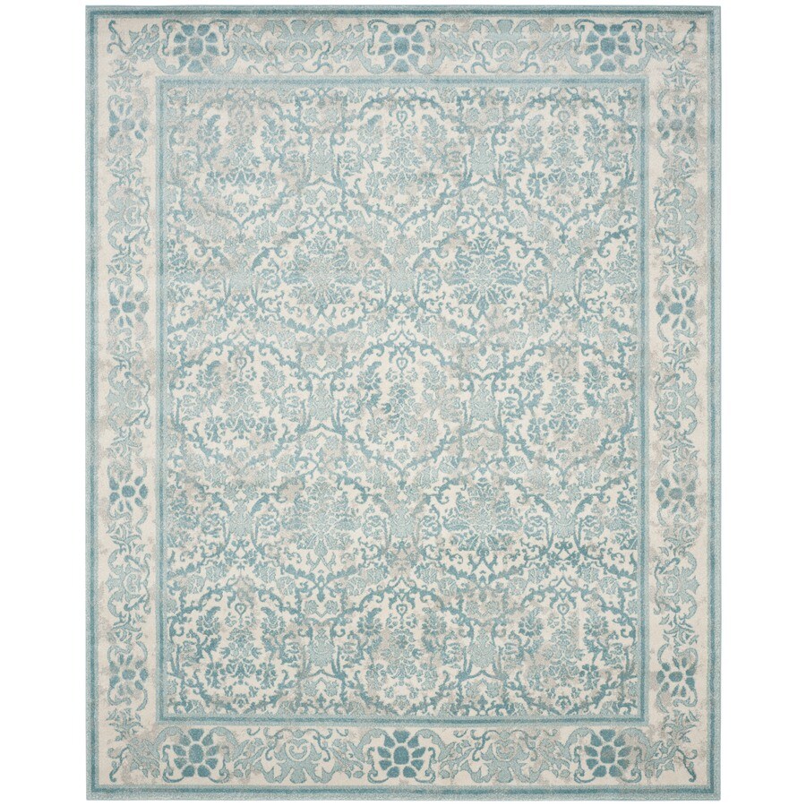 Safavieh Evoke Penny 10 x 14 Ivory/Light Blue Indoor Floral/Botanical
