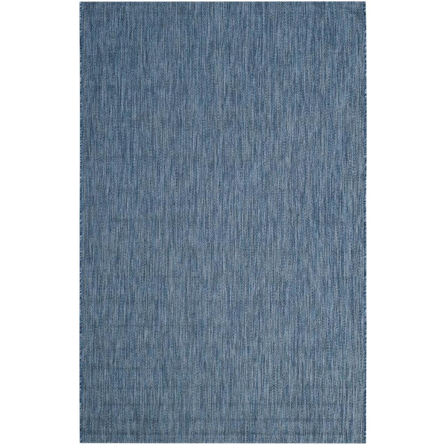 Safavieh Courtyard Pumpion 5 x 8 Navy/Navy Indoor/Outdoor Solid Coastal Area Rug