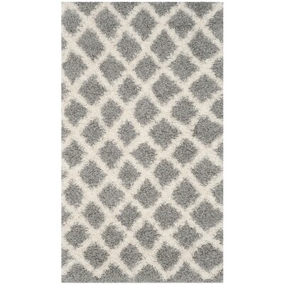 Safavieh Dallas Gray Ivory Rectangular Indoor Machine Made Safavieh Dallas Gray Ivory