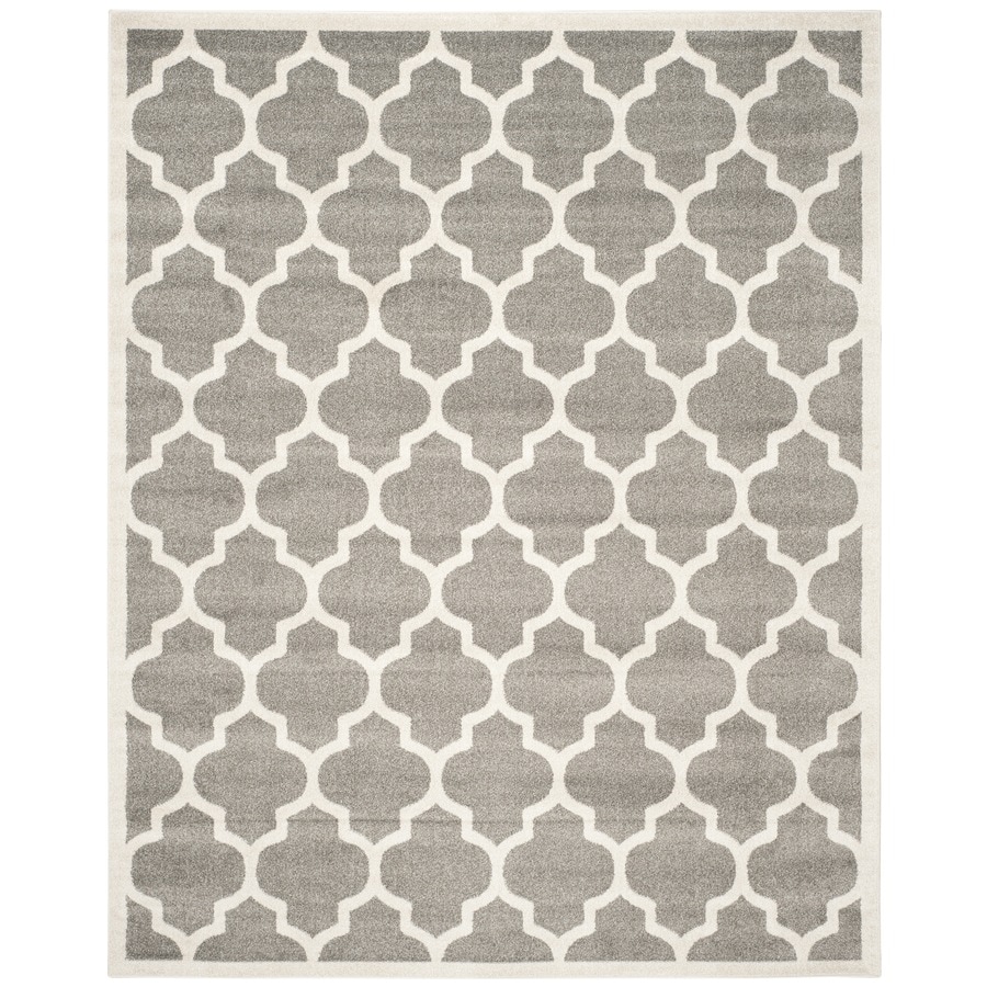 Safavieh Amherst Barret Dark Gray Beige Indoor Outdoor Moroccan