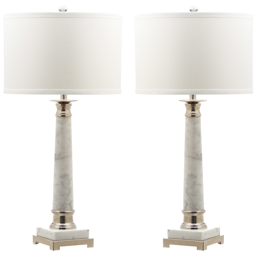 Safavieh Colleen 2 Piece Lamp Set With Off White Shades At Lowes Safavieh Colleen 2 Piece Lamp Set With Off White Shades