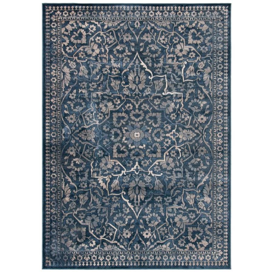 Safavieh Vintage Ardebil Blue Light Gray Indoor Distressed Area Safavieh Vintage Ardebil Blue Light Gray Indoor Distressed Area Rug Common 7 X