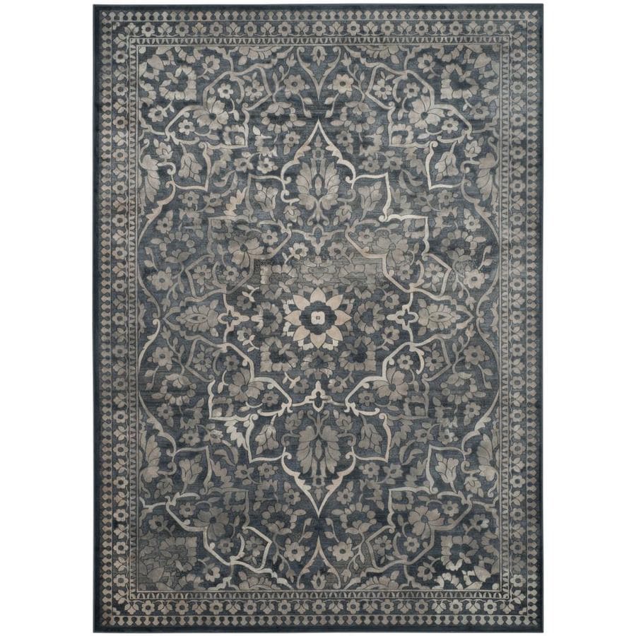 Safavieh Vintage Ardebil Blue Light Gray Indoor Distressed Area Safavieh Vintage Ardebil Blue Light Gray Indoor Distressed Area Rug Common 8 X