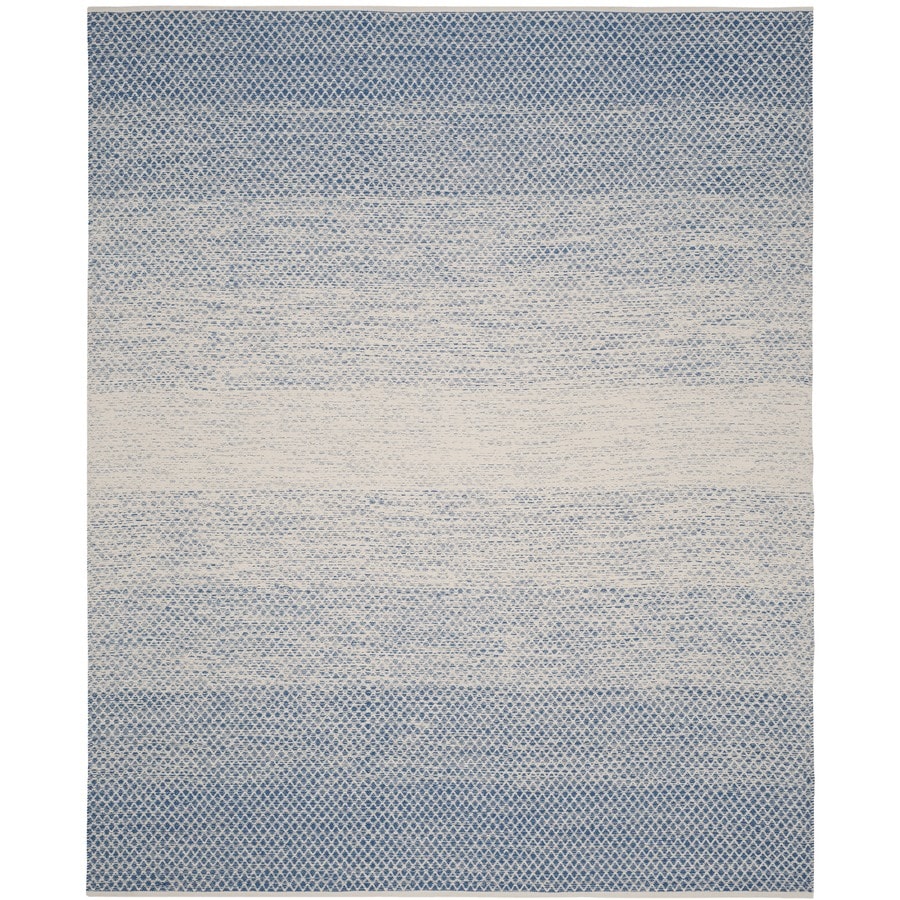 Safavieh Montauk Mindil Blue Ivory Indoor Handcrafted Coastal Area Safavieh Montauk Mindil Blue Ivory Indoor Handcrafted Coastal Area Rug Common 8 X