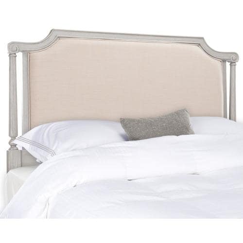 Safavieh Hudson Beige Queen Linen Upholstered Headboard in the