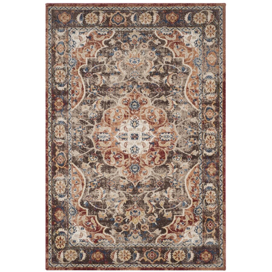 Safavieh Bijar Tokat 9 X 12 Brown Rust Floral Botanical Oriental Area Rug In The Rugs Department At Lowes Com