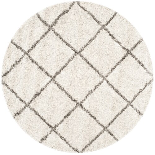 Safavieh Hudson Beckham Ivory Gray Round Indoor Machine Made