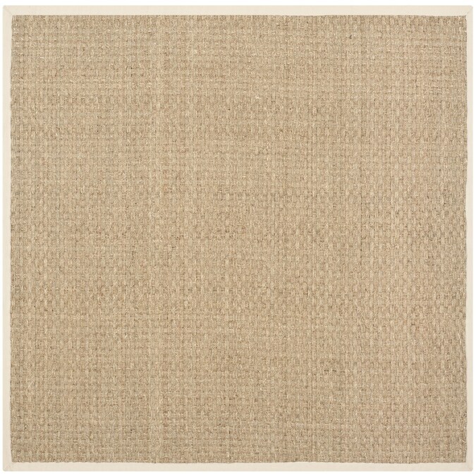 Safavieh Natural Fiber Hampton 7 X Beige Square Indoor Solid Coastal Area Rug In The Rugs Department At Com - 7 Ft Square Jute Rug Safavieh Natural Fiber Hampton 7 X Beige Square Indoor Solid Coastal Area Rug In The Rugs Department At Com - 7 Ft Square Jute Rug