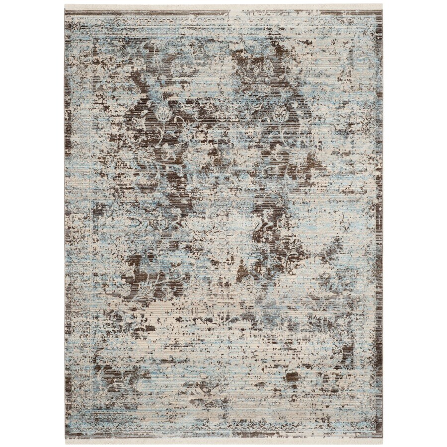 Safavieh Vintage Persian Gwenn Brown Light Blue Rectangular Indoor