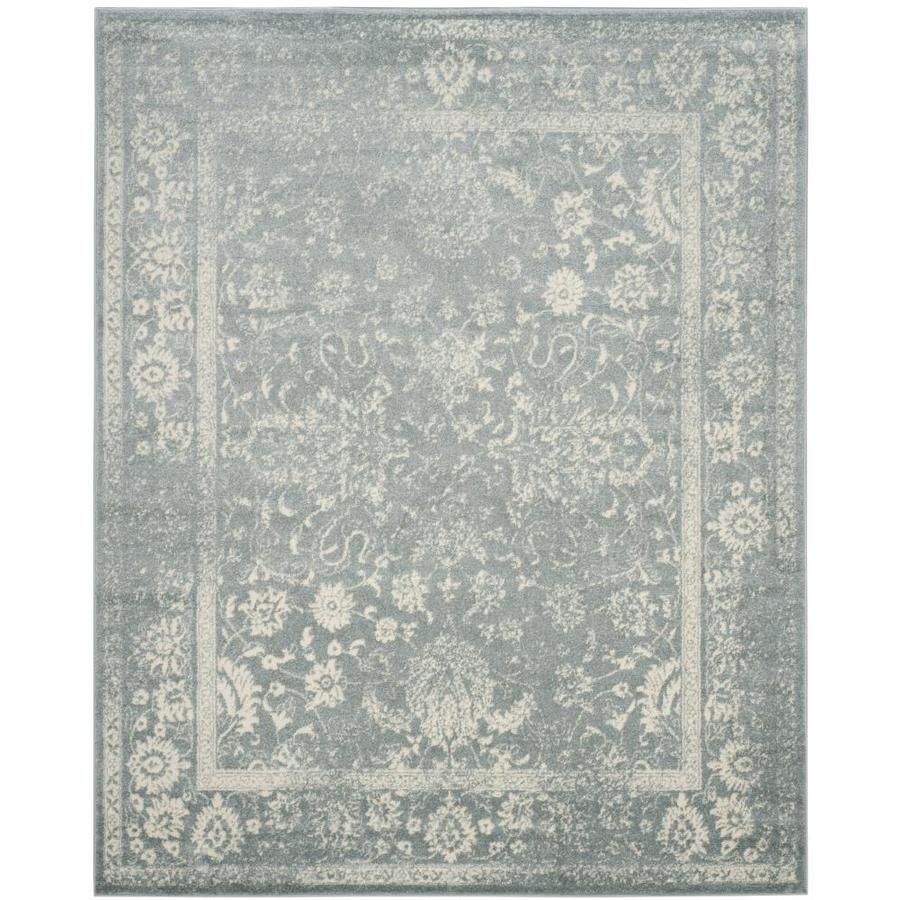 Safavieh Adirondack Kashan Slate Ivory Rectangular Indoor