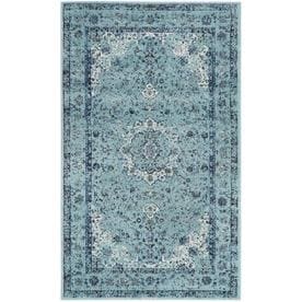 At Lowes Safavieh Evoke Savoy Light Blue Indoor Oriental Throw Rug Common 2