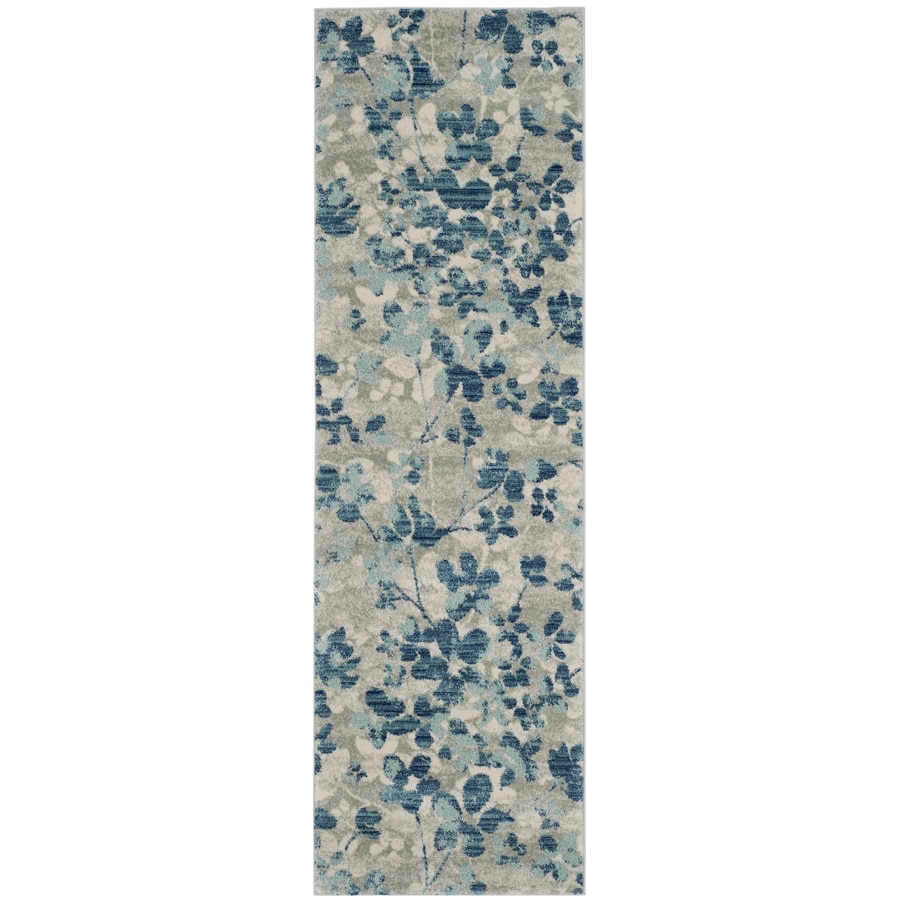 Safavieh Evoke Maxwell Gray/Light Blue Indoor Runner 2 x 7