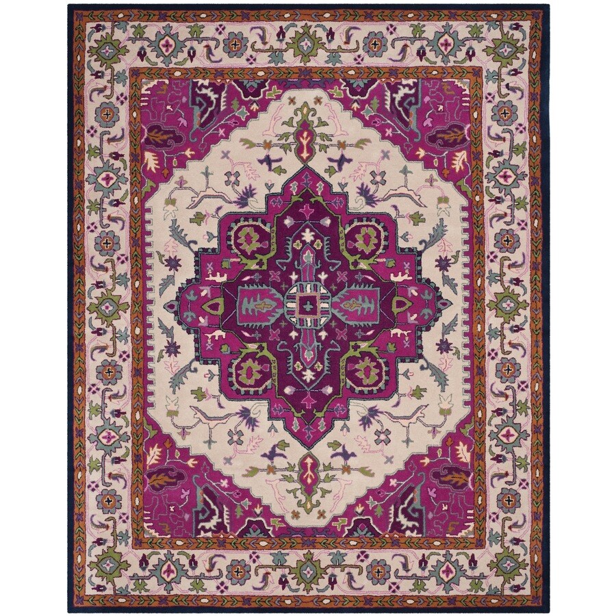 Safavieh Bellagio Elche Ivory Pink Indoor Oriental Area Rug Common