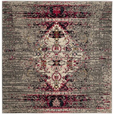 Safavieh Monaco Kimberly Gray Ivory Square Indoor Machine