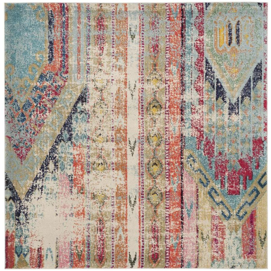 Safavieh Monaco Kolby Square Indoor Distressed Area Rug Common Safavieh Monaco Kolby Square Indoor Distressed Area Rug Common 9 X Actual