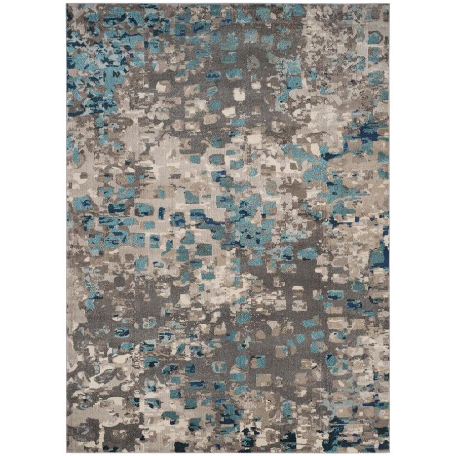Safavieh Monaco Gogh Gray Light Blue Indoor Distressed Area Rug Safavieh Monaco Gogh Gray Light Blue Indoor Distressed Area Rug Common 8 X