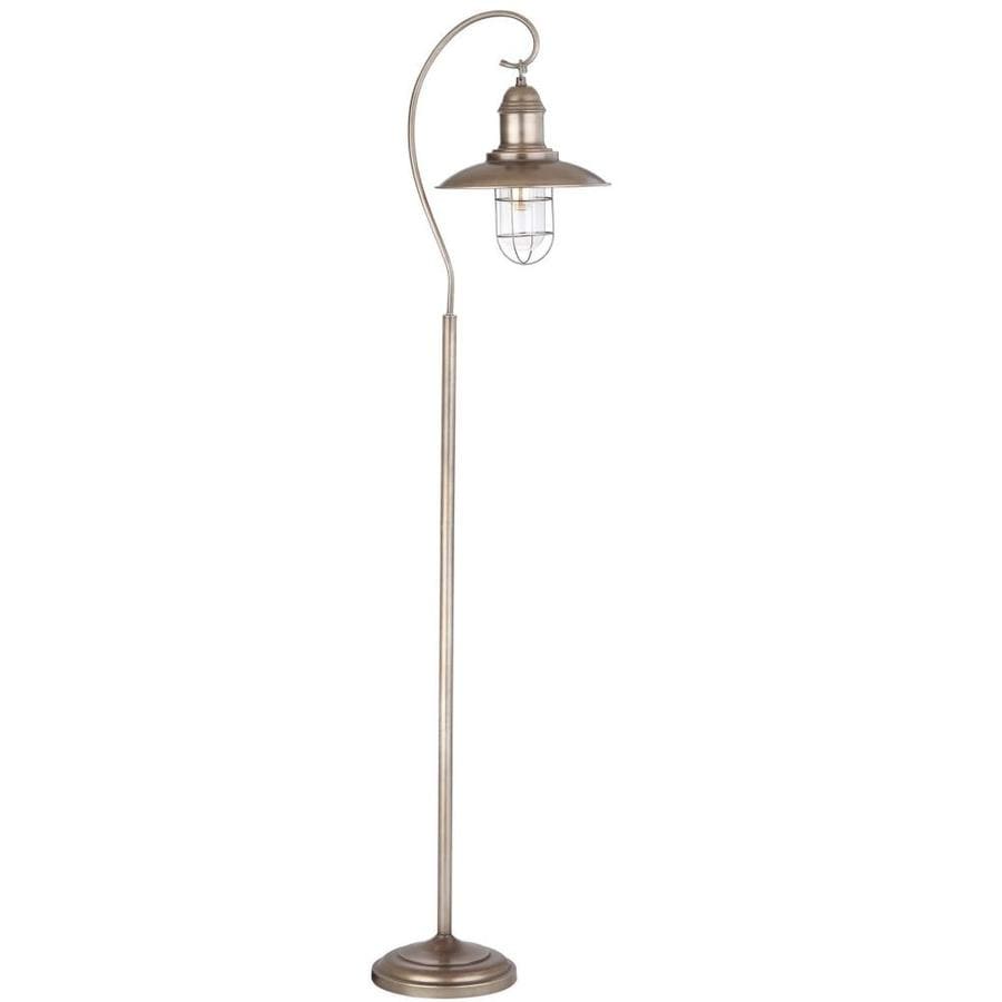 Safavieh Romelo 66 5 In Silver Gray Foot Switch Downbridge Safavieh Romelo 66 5 In Silver Gray Foot Switch Downbridge Floor Lamp With Metal Shade
