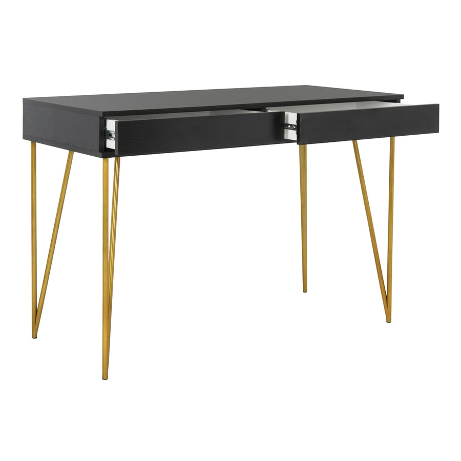 Safavieh Pine Modern Contemporary Black Writing Desk At Lowes Com