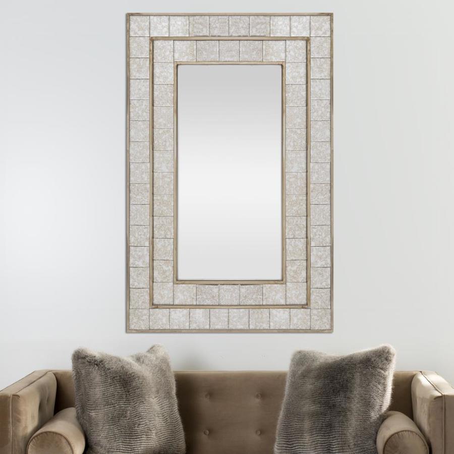Safavieh Talsman Silver Champagne Framed Wall Mirror At Com Safavieh Talsman Silver Champagne Framed Wall Mirror