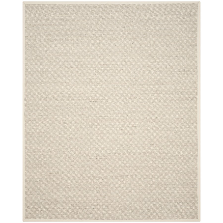 Safavieh Natural Fiber Pines Marble Beige Rectangular Indoor