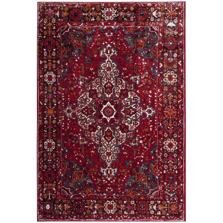 Safavieh Vintage Hamadan Malayer Red Indoor Lodge Area Rug Common Safavieh Vintage Hamadan Malayer Red Indoor Lodge Area Rug Common 7 X 9