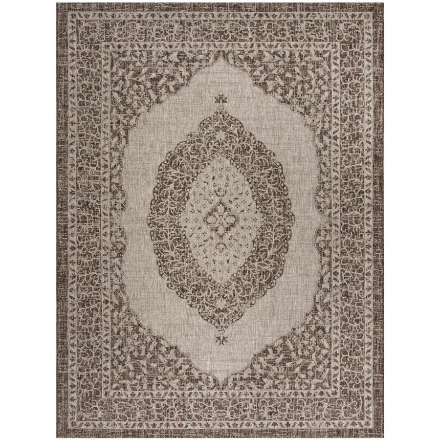 Safavieh Courtyard Napa Light Beige Brown Indoor Outdoor Safavieh Courtyard Napa Light Beige Brown Indoor Outdoor Coastal Area Rug Common