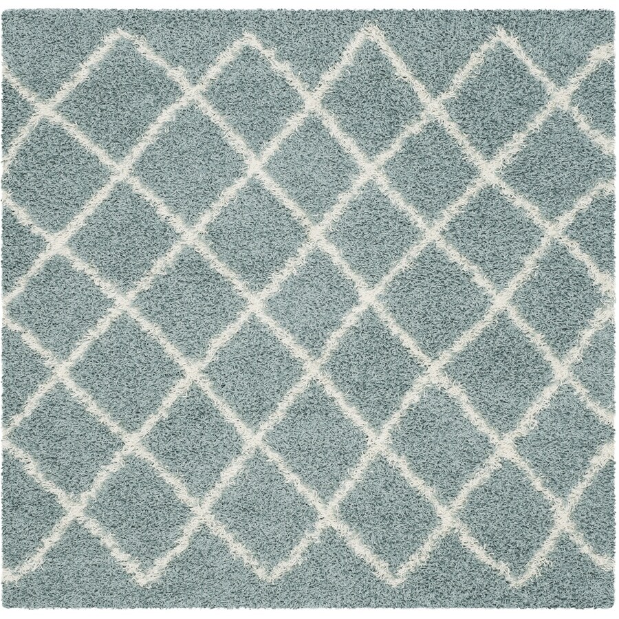 Safavieh Dallas Seafoam Ivory Square Indoor Machine