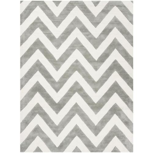 Safavieh Safavieh Kids Basic Chevron 5 X 7 Gray Ivory Indoor Chevron Kids Handcrafted Area Rug In The Rugs Department At Lowes Com